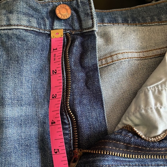 J.Crew High-Rise Jean Shorts, Size 32, Raw Cuffed Hem - Picture 9 of 10